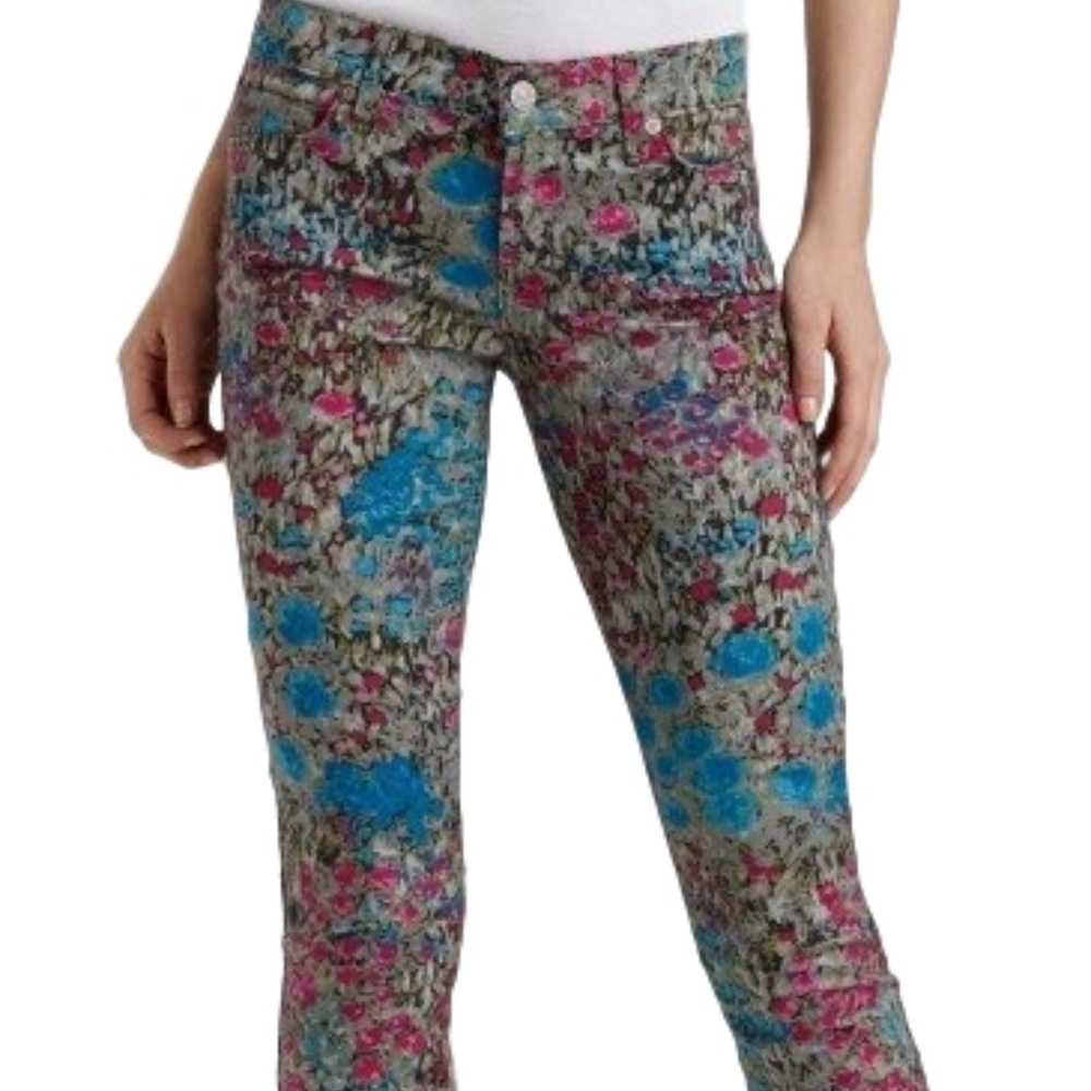 7 For All Mankind Skinny Jeans | Abstract Floral